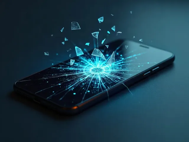 A cracked phone and broken radar, illustrating predictor scams